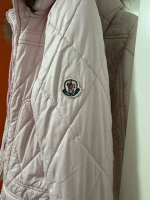 Moncler women's jacket used, pink, size S