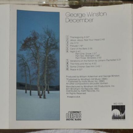George Winston December CD like new, jazz