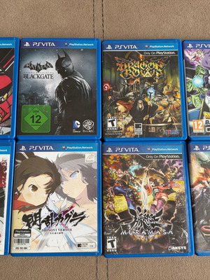 Комплект употребявани игри за PS Vita, 8 заглавия с Muramasa и Senran Kagura