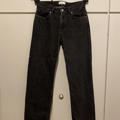 H&M low waist straight black jeans