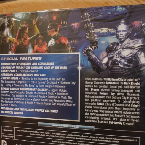 Batman & Robin Steelbook Blu-Ray new with English subtitles