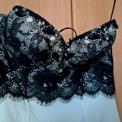 Cinema dress like new, black and white, size S