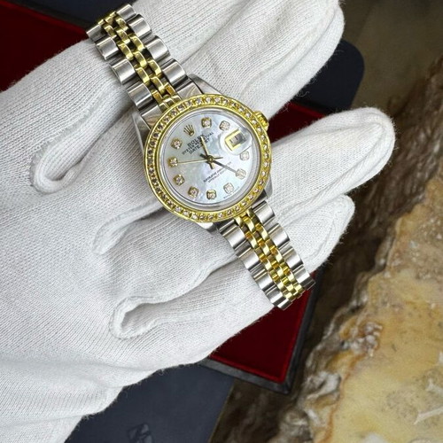 Rolex Datejust 26mm with diamond dial and bezel like new