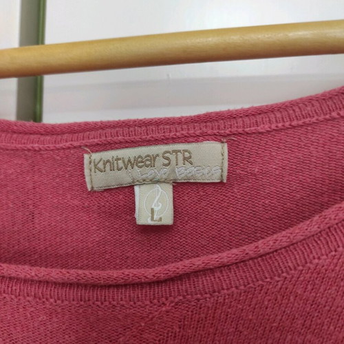 Stradivarius blouses used, size L, pink and white, long sleeve