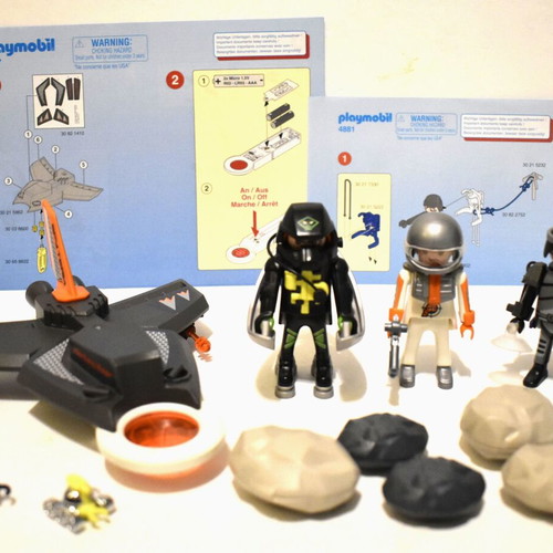 Playmobil Top Agents figures secret agents used, pack 4877 4881