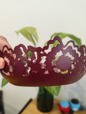 IKEA Silkestråd decorative bowl with Chinese art pattern