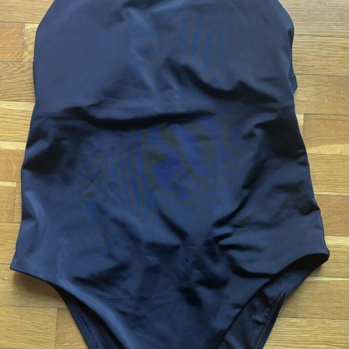 Calvin Klein Scoop Back One Piece swimsuit, black, size S