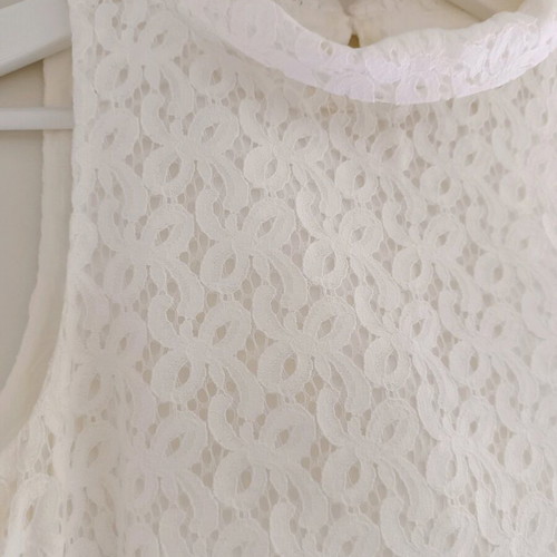 Zara lace dress type Guipure XS used, white