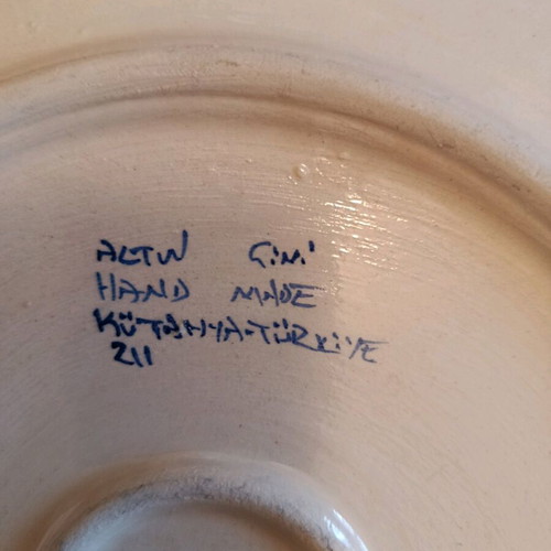 Kutahya rare collectible plate like new, handmade ceramic