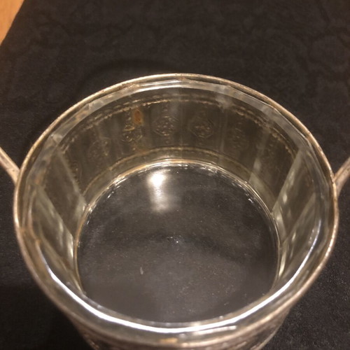 Vintage Silver-Plated Russian Art Nouveau Fondue Dish used