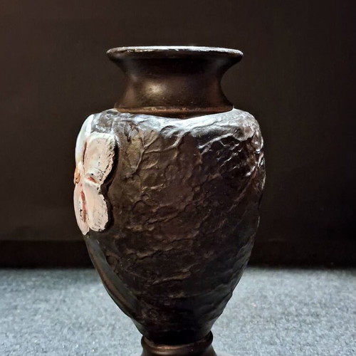 Mavraki Ceramic Vase Kourtzis Lesvos mid-century design like new