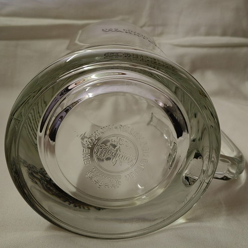 Warsteiner beer glass 1 lt like new, 18 cm height