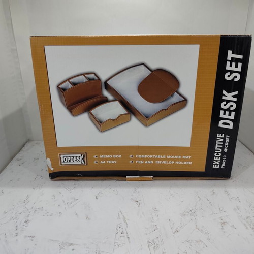 TopDesk Executive Desk Set TDS210 new synthetic leather