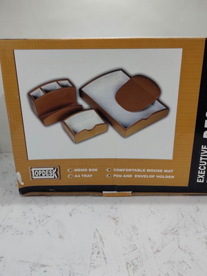 TopDesk Executive Desk Set TDS210 new synthetic leather