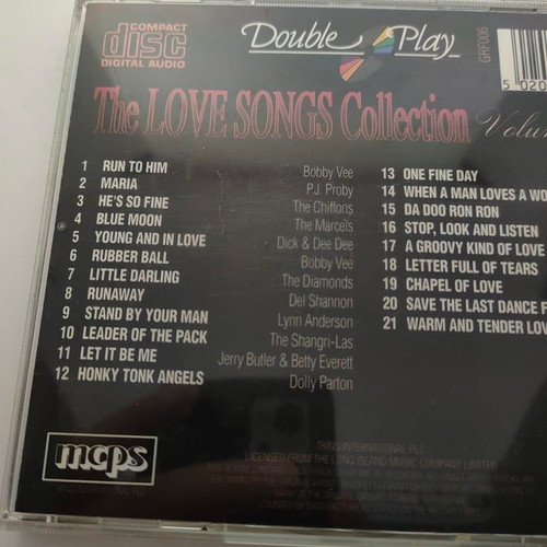 The LOVE SONGS Collection Volume Two CD like new
