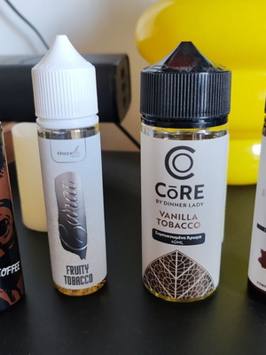 E-Liquid Set Like New, 4 Flavors Without Nicotine