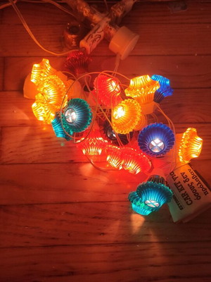 Vintage Christmas lights used, functional