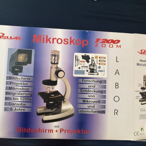 Visual microscope 1200x zoom, like new