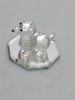 Glass decorative dog figurine A1741