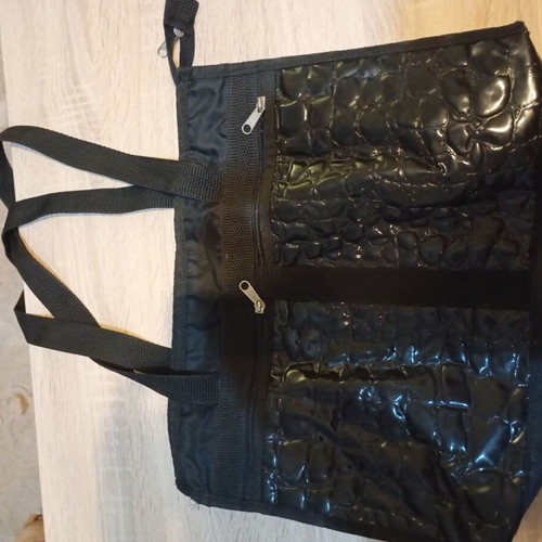 Shoulder bag medium size black nylon like new