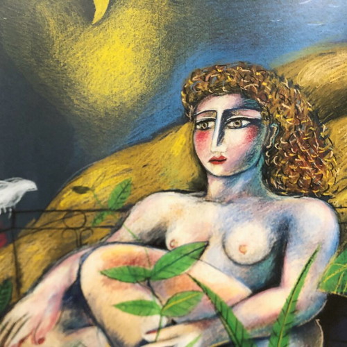 V. Sperantzas framed art print copy, 60x80 cm