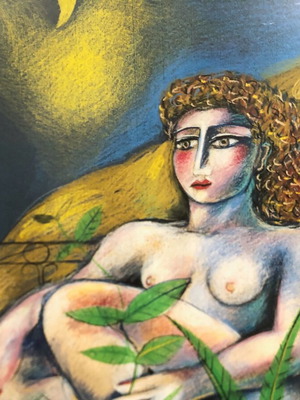 V. Sperantzas framed art print copy, 60x80 cm