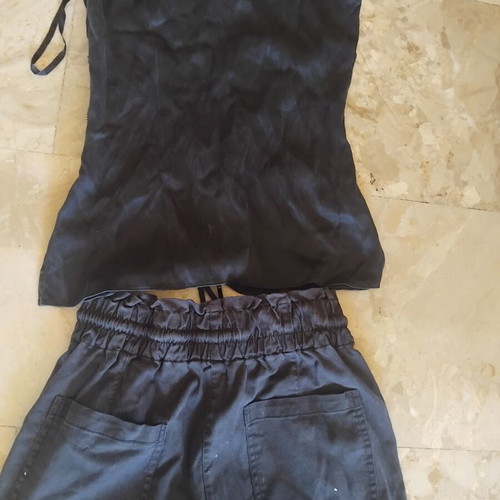 Pants and blouse used, set