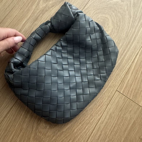 Branded leather bag