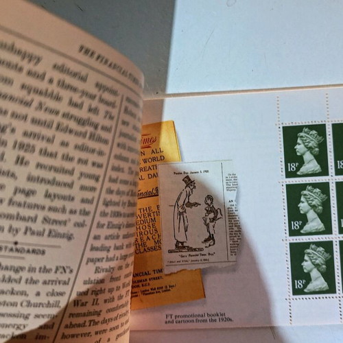 Financial Times 1888-1988 stamp booklet new