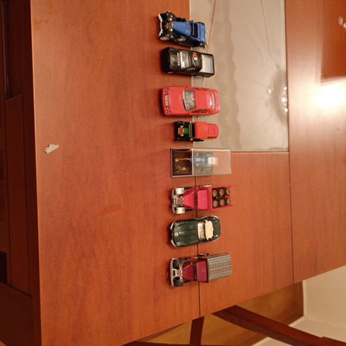 Toy vehicles used, set of 8 trucks, cars, tractors