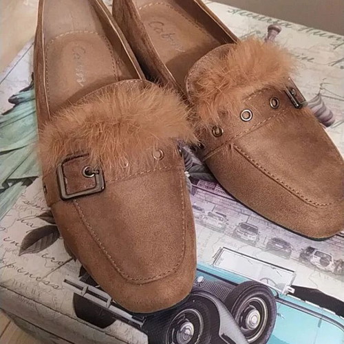 Women's beige loafers like new, size 38