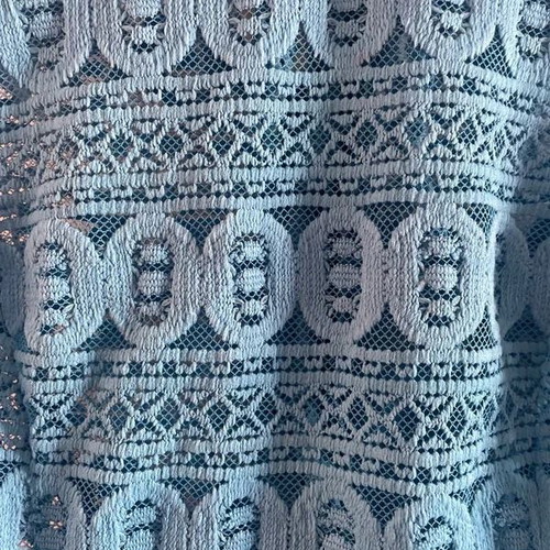 Blue lace mini dress size small, new
