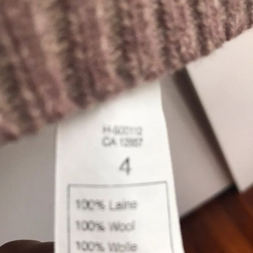 NewMan men's sweater used 100% wool brown XL