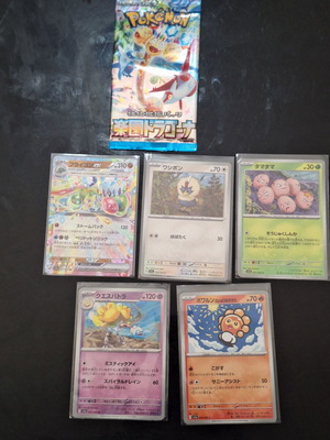 Pokemon Japanese Paradise Dragona cards lot like new, 5 pieces