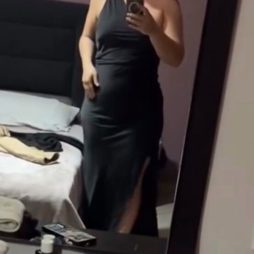 Odette Dess Black Nash dress new, size L, black satin
