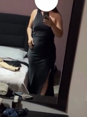 Odette Dess Black Nash dress new, size L, black satin