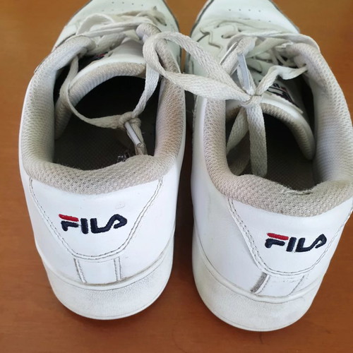 Fila women's athletic shoes used, white, size 39