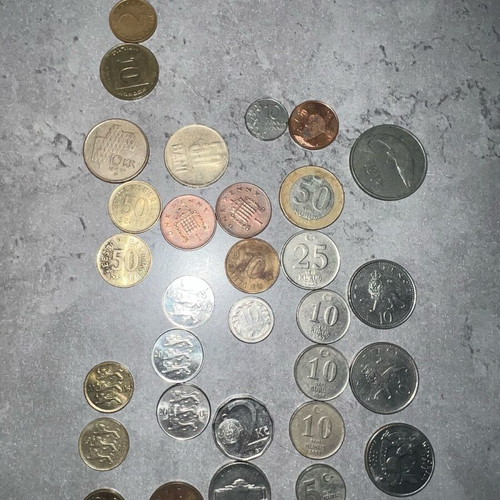 Various old coins used from different countries