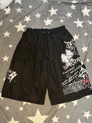 Черни къси панталони размер S употребявани