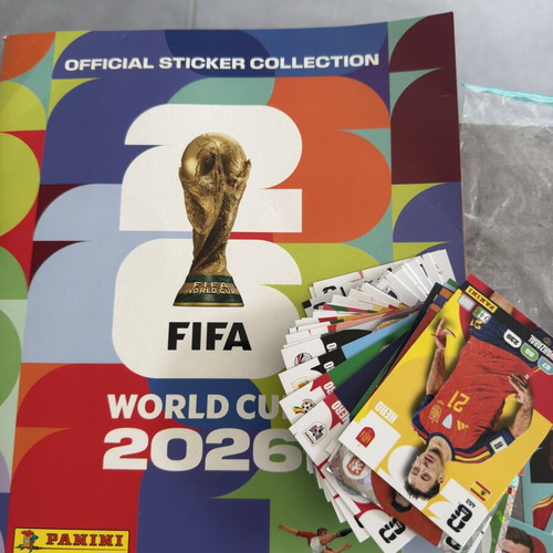 Panini FIFA World Cup 2026 Bundle with 280 Stickers and 50 Trading Cards