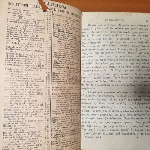 Δημοσθένους Λόγοι Teubner 1901 μεταχειρισμένο, αρχαία Ελληνικά