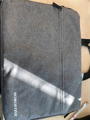 Borofone laptop hand bag gray like new