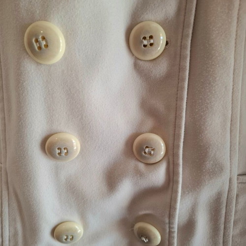 YSATIS White Ecru Jacket used, double button detail, size L