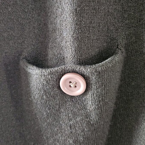 Attrattivo long sweater like new, dark khaki, size L