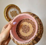 Handmade box like new, hemp