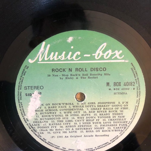 Music Box LP Rock'n Roll Disco vinyl record used without cover
