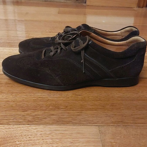 Massimo Dutti men's shoes soft suede like new size 45 brown