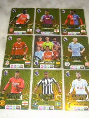 Panini Premier League 2024 Adrenalyn XL Golden Baller κάρτες καινούργιες