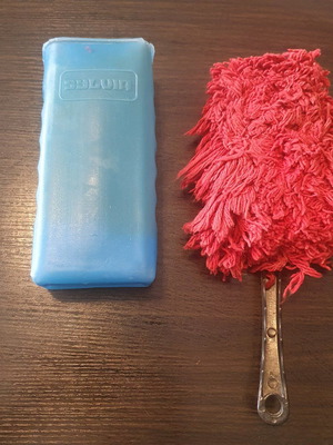 Car accessories used with triangle and hand cleaner