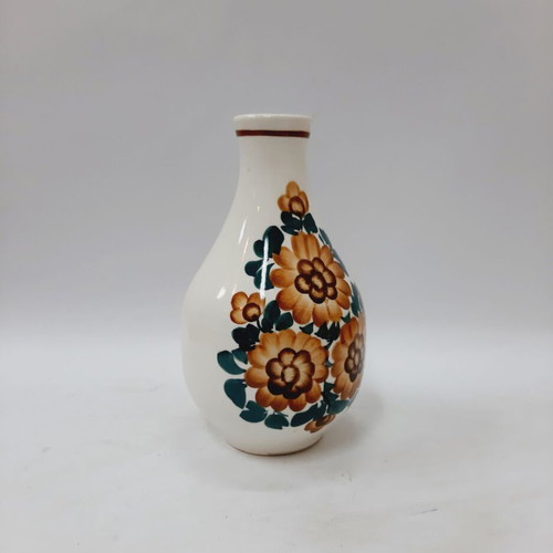 Handpainted ceramic bottle KOŁO Poland model 997 22 cm